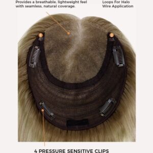 1 7" x 8" upgrade courtney mono top human hair topper | lace front | low density (copy) (copy)