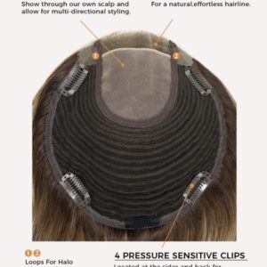 1 6"x 6" upgrade claire mono top remy human hair topper | lace front (copy)