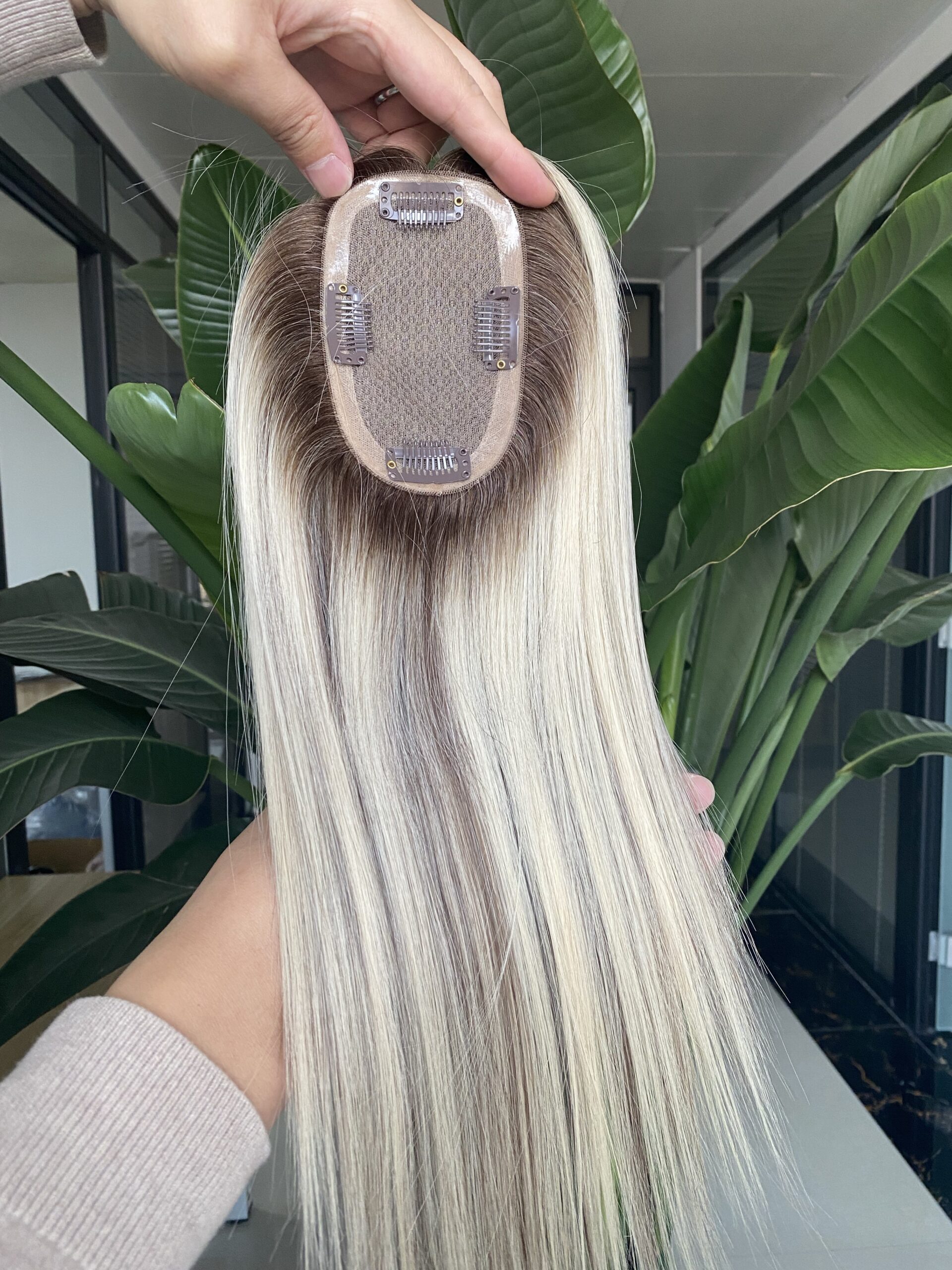 5 monofilament lace toppers #grey 3x5 topper raw hair 12inch (copy) 5 monofilament lace toppers #grey 3x5 topper raw hair 12inch (copy)