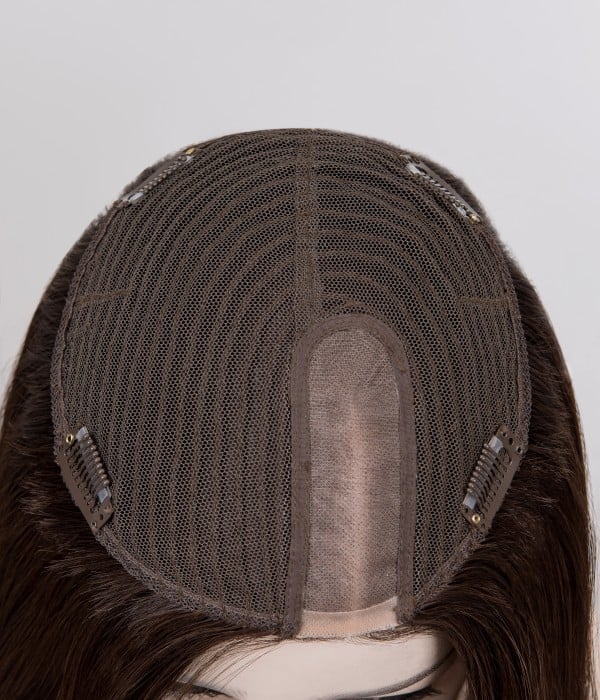 1 7" x 8" upgrade courtney mono top human hair topper | lace front | low density 1 7" x 8" upgrade courtney mono top human hair topper | lace front | low density