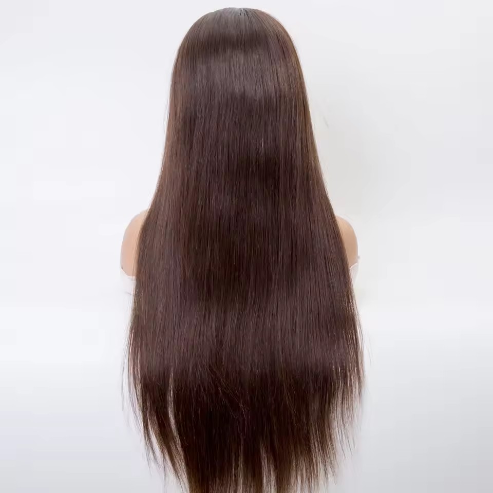 silk base 4×4 full lace wig – long length brown color custom human hair silk base 4×4 full lace wig – long length brown color custom human hair