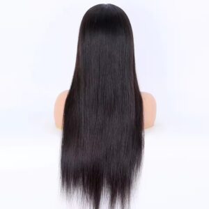 silk base 4x4 full lace wig – natural color custom human hair