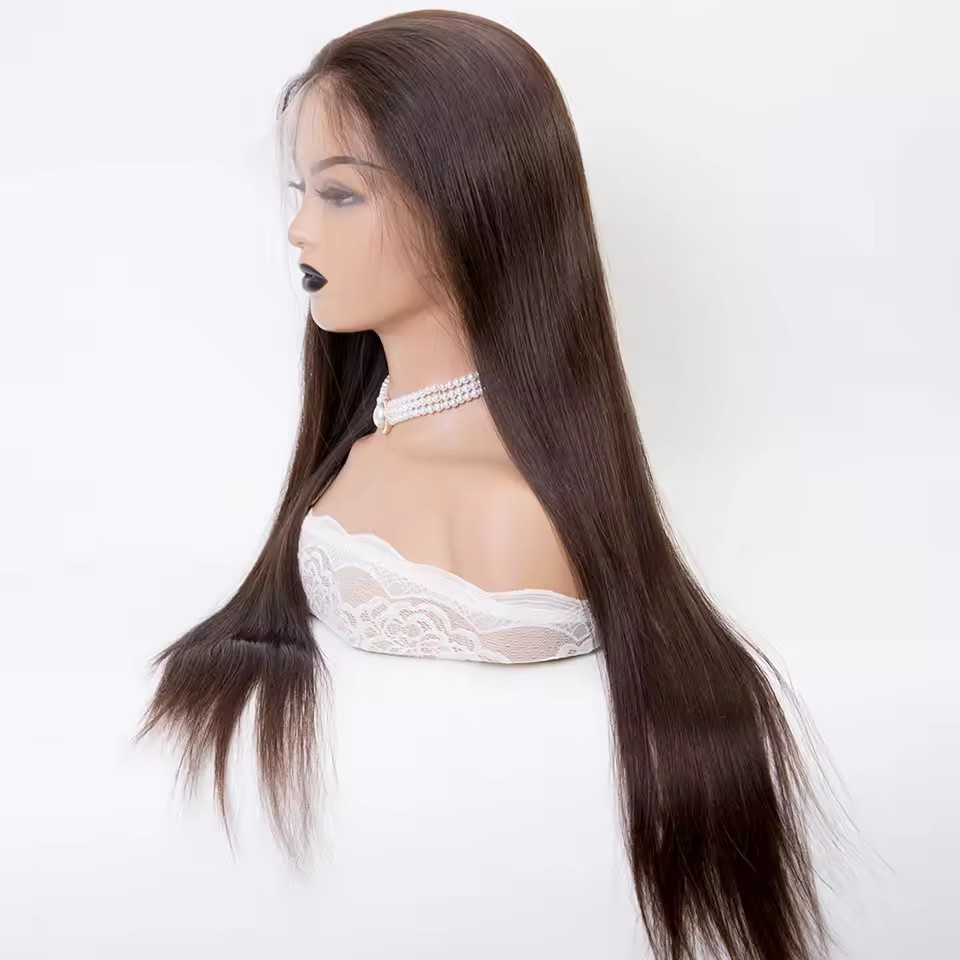 silk base 4×4 full lace wig – long length brown color custom human hair silk base 4×4 full lace wig – long length brown color custom human hair