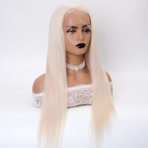 ice blonde color full lace wig – custom human hair manufacturer