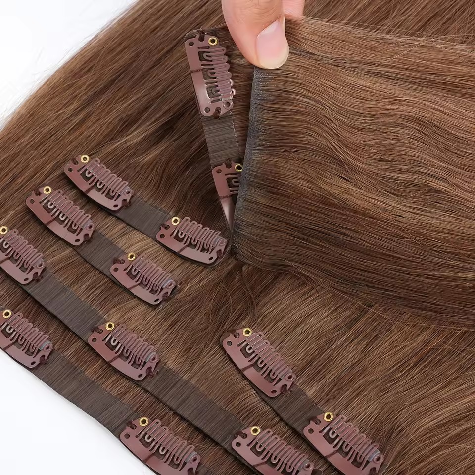 Home 5 inject clip hair extension injection clip #darkest brown (copy)