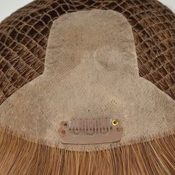 1 monofilament top+wefted hair topper blonde color long hair (copy) 1 monofilament top+wefted hair topper blonde color long hair (copy)