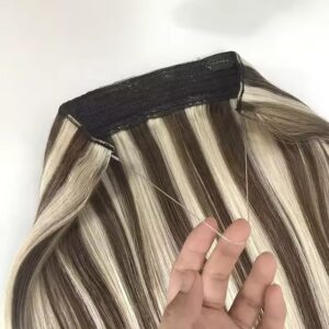 1 halo hair extensions 100% remy human hair fish wire thin wire extension (copy)