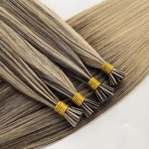 1 i tip hair extensions raw virgin double drawn #613 (copy)