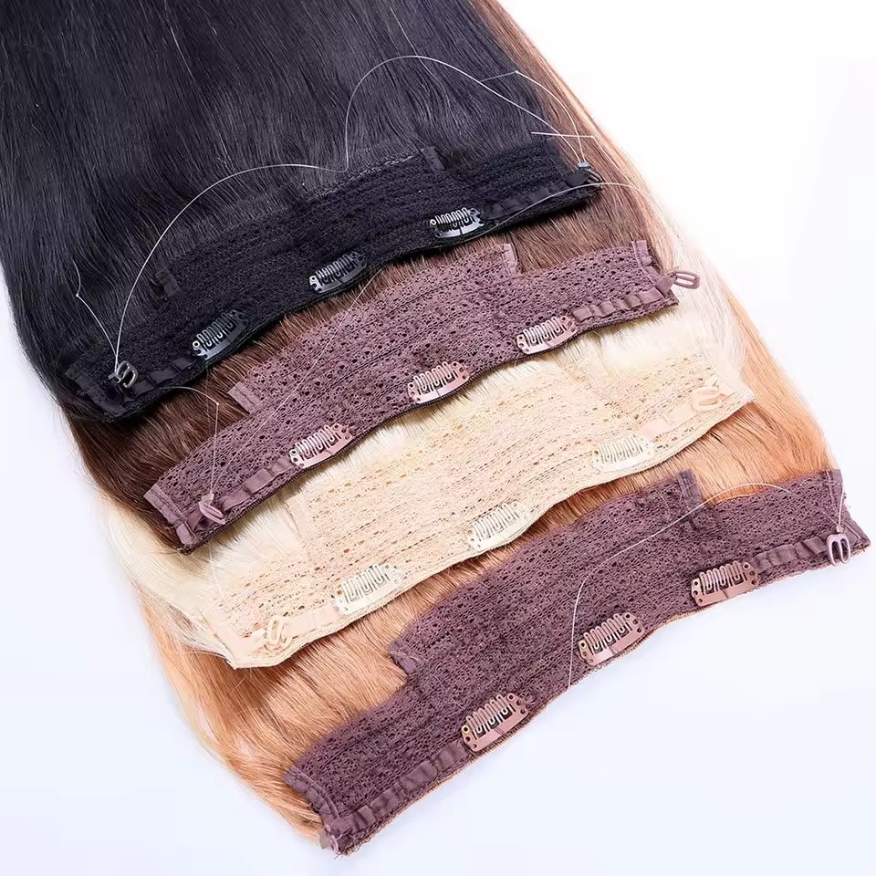 1 halo hair extensions 100% remy human hair fish wire thin wire extension 1 halo hair extensions 100% remy human hair fish wire thin wire extension