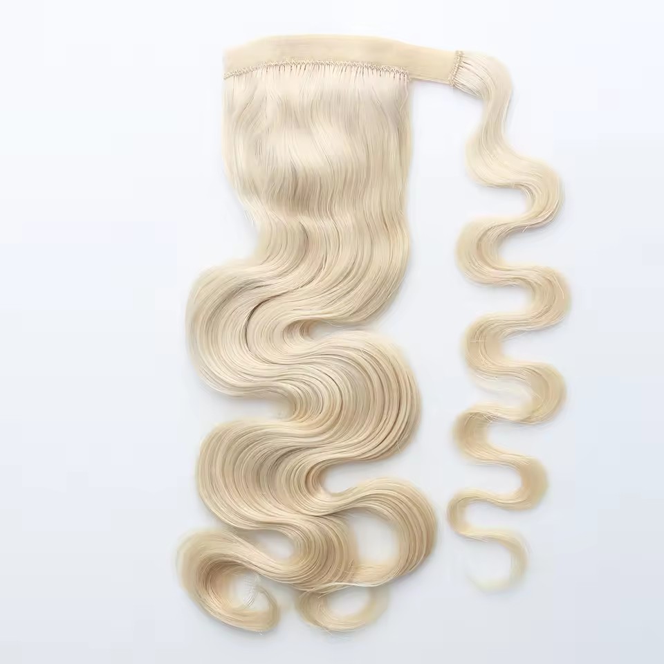 Home 1 ponytail double drawn chinese virgin hair extension clip in luxury high quality (copy)