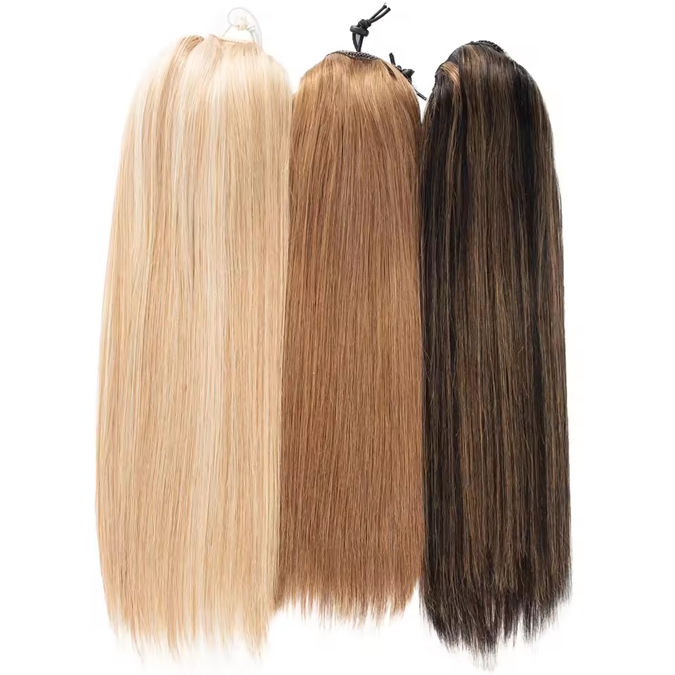 1 ponytail clips double drawn human hair for white women (copy) 1 ponytail clips double drawn human hair for white women (copy)