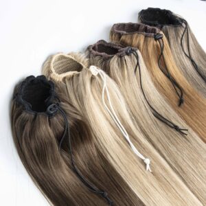 1 ponytail single weft wrap around clip in (copy)