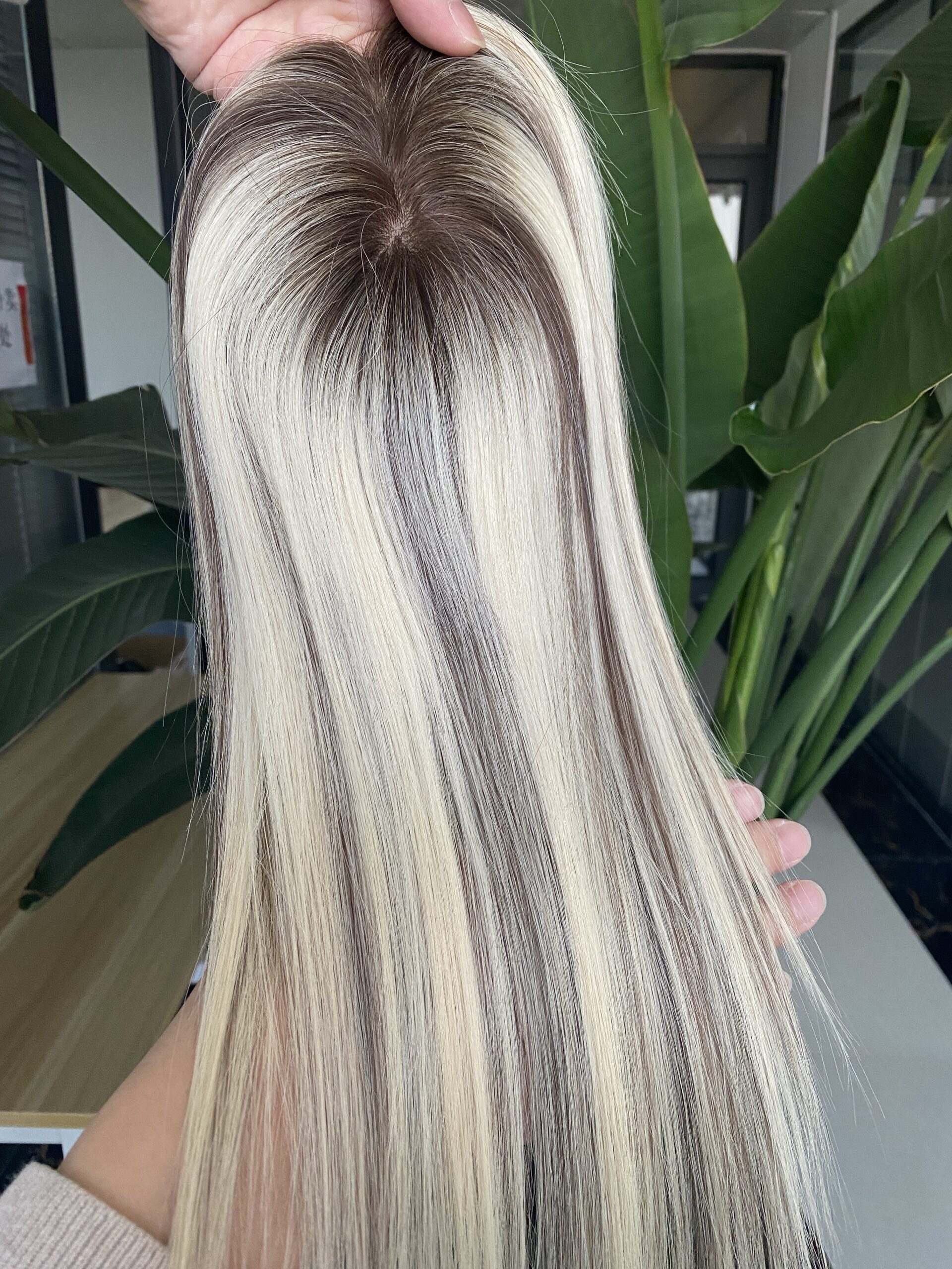 5 monofilament lace toppers #grey 3x5 topper raw hair 12inch (copy) 5 monofilament lace toppers #grey 3x5 topper raw hair 12inch (copy)