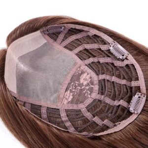 1 silk base women toupee silky straight jewish hair topper (copy)